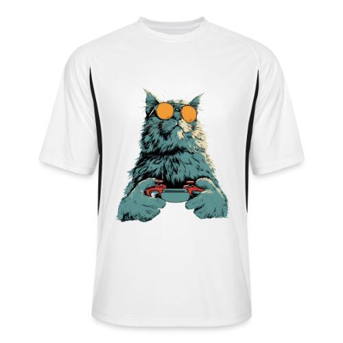 Cat: Fluff Mode On - Men’s Cooling Performance Color Blocked Jersey