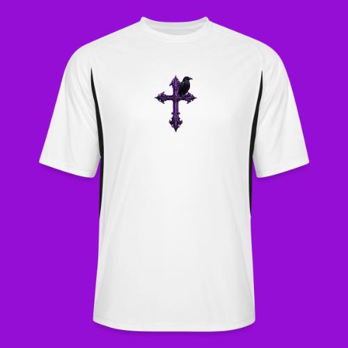 Gothix Raven Cross - Men’s Cooling Performance Color Blocked Jersey