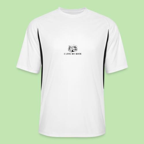 I love my book t-shirt - Men’s Cooling Performance Color Blocked Jersey