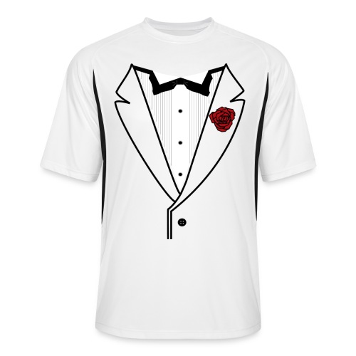 Tuxedo w/Black Lined Lapel - Men’s Cooling Performance Color Blocked Jersey