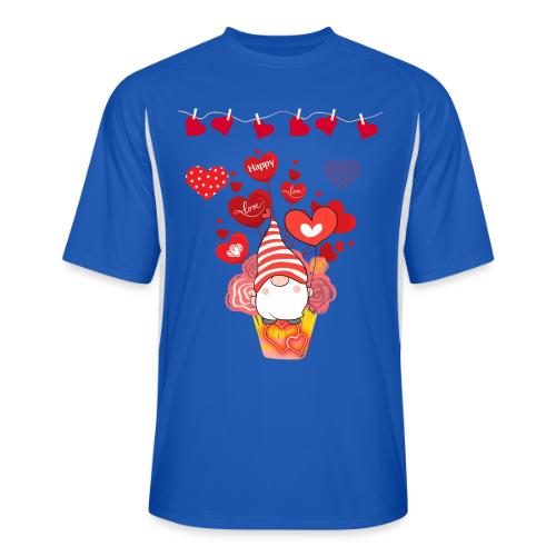Design wrapped in love hearts, vibrating in love. - Men’s Cooling Performance Color Blocked Jersey