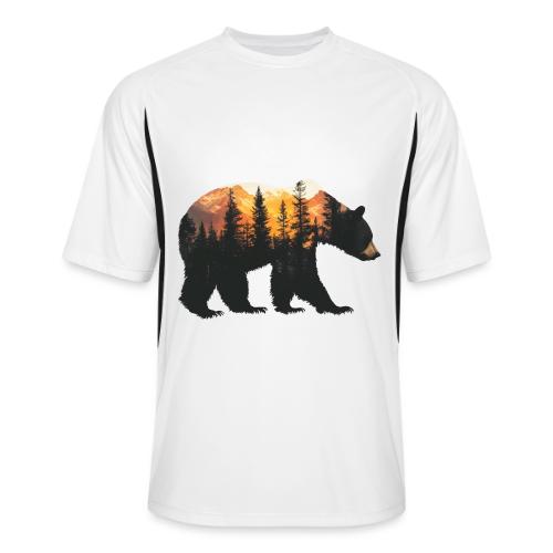 Bear: Sunset Guardian - Men’s Cooling Performance Color Blocked Jersey