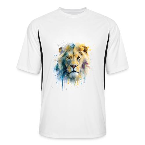 Splash-Art Lion Face - Men’s Cooling Performance Color Blocked Jersey