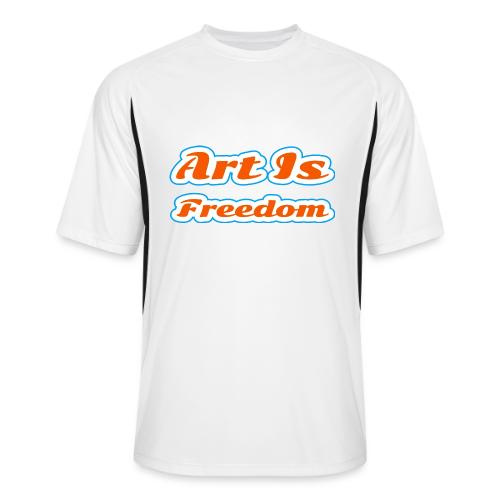 Art Is Freedom — Creative Expression Script - Men’s Cooling Performance Color Blocked Jersey