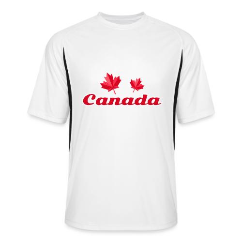 Canada with two maple leaves - Men’s Cooling Performance Color Blocked Jersey