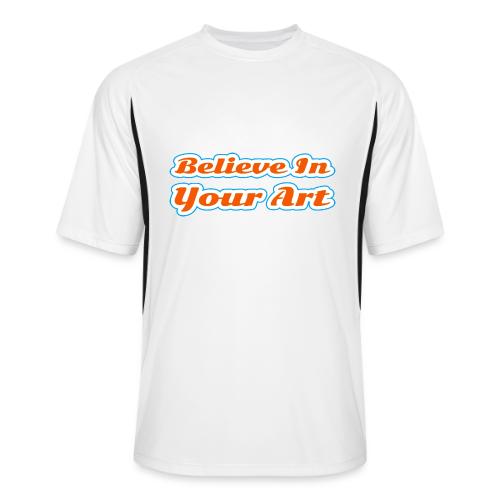 Believe in Your Art — Creative Glow Script - Men’s Cooling Performance Color Blocked Jersey
