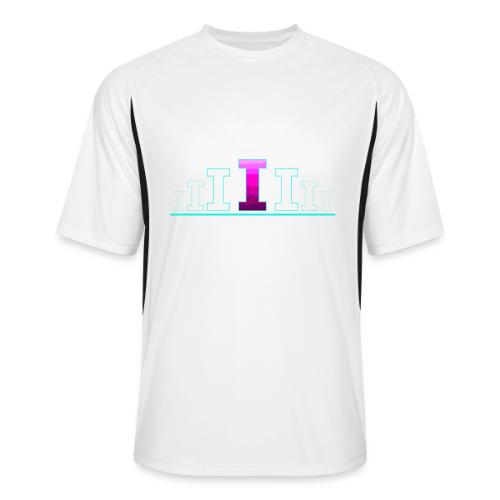 Letter I – Capital Varsity Alphabet Monogram - Men’s Cooling Performance Color Blocked Jersey