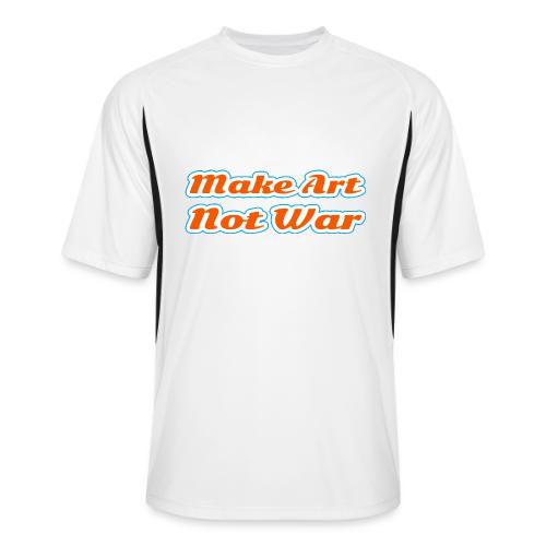 Make Art Not War — Peaceful Creativity Script - Men’s Cooling Performance Color Blocked Jersey