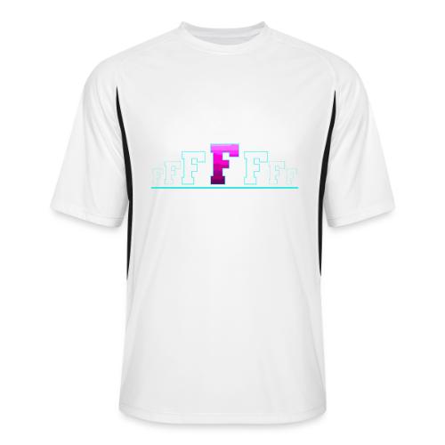 Letter F – Capital Varsity Alphabet Monogram - Men’s Cooling Performance Color Blocked Jersey