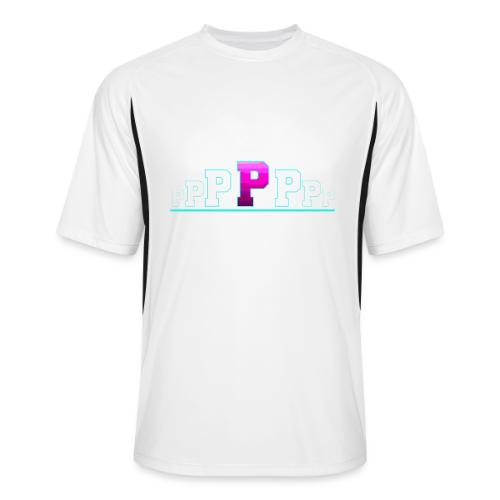 Letter P – Capital Varsity Alphabet Monogram - Men’s Cooling Performance Color Blocked Jersey