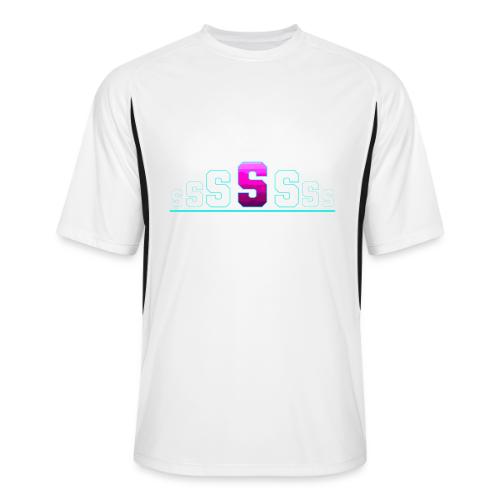Letter S – Capital Varsity Alphabet Monogram - Men’s Cooling Performance Color Blocked Jersey