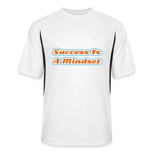 Success Is a Mindset — Motivational Glow Script - Men’s Cooling Performance Color Blocked Jersey