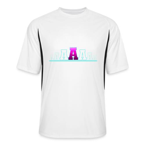 Letter A – Capital Varsity Alphabet Monogram - Men’s Cooling Performance Color Blocked Jersey