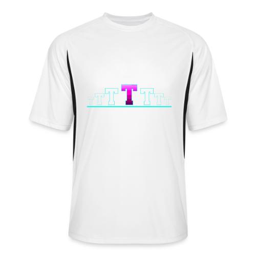 Letter T – Capital Varsity Alphabet Monogram - Men’s Cooling Performance Color Blocked Jersey