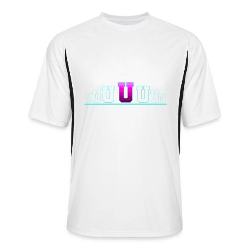 Letter U – Capital Varsity Alphabet Monogram - Men’s Cooling Performance Color Blocked Jersey