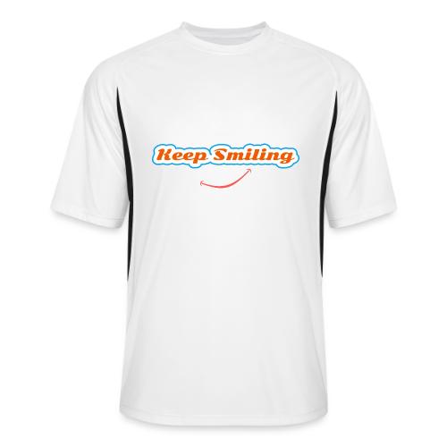 Keep Smiling Positive Vibes Graphic - Men’s Cooling Performance Color Blocked Jersey