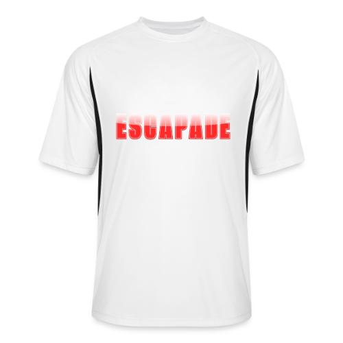 ESCAPADE Bold Typography Graphic Design - Men’s Cooling Performance Color Blocked Jersey