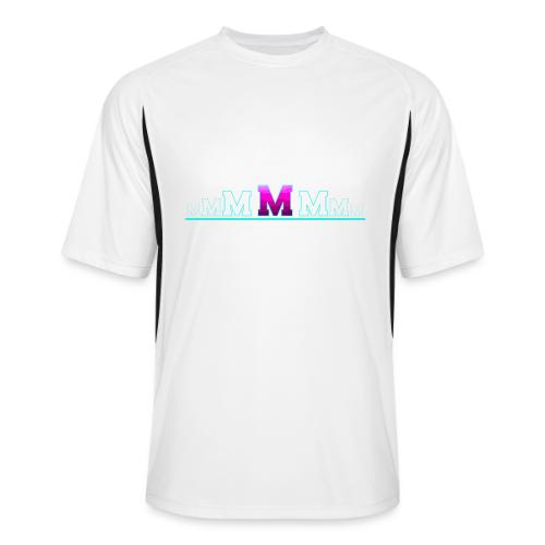 Letter M – Capital Varsity Alphabet Monogram - Men’s Cooling Performance Color Blocked Jersey