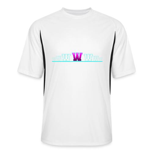 Letter W – Capital Varsity Alphabet Monogram - Men’s Cooling Performance Color Blocked Jersey