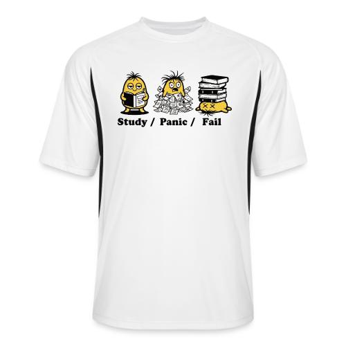 Funny Student Study Panic Fail Back To School - Men’s Cooling Performance Color Blocked Jersey