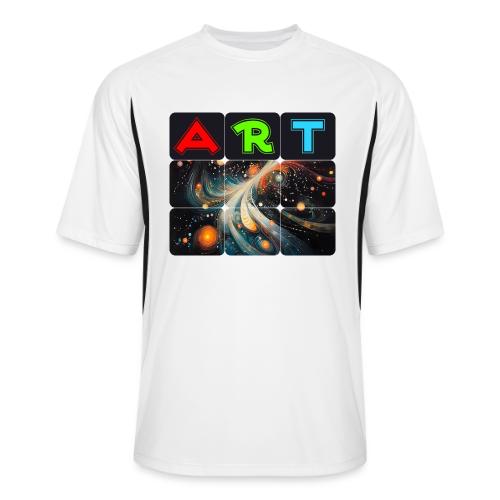Swirls of Colorful Art - Men’s Cooling Performance Color Blocked Jersey