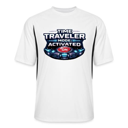 Time Traveler Mode – Futuristic Neon Sci-Fi Tee - Men’s Cooling Performance Color Blocked Jersey