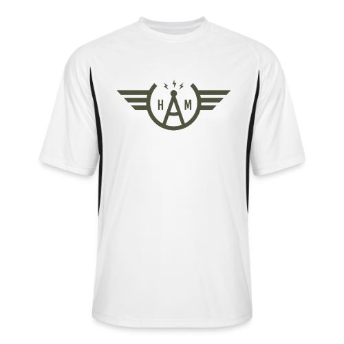 Doug's Ham Radio Winged Emblem - AB5FG - Men’s Cooling Performance Color Blocked Jersey