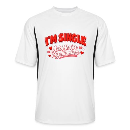 I’m Single Retro Bubble - Men’s Cooling Performance Color Blocked Jersey