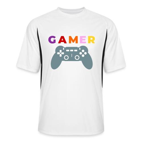 Colorful Gamer Controller Graphic - Men’s Cooling Performance Color Blocked Jersey