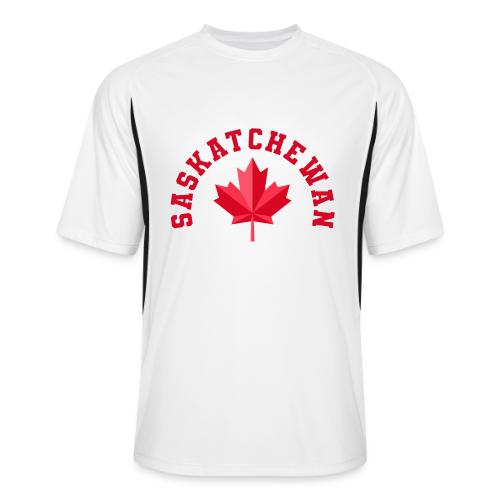 Saskatchewan with maple leaf - Men’s Cooling Performance Color Blocked Jersey