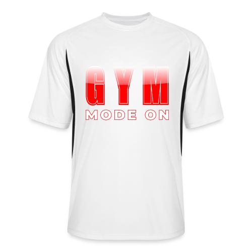 Gym Mode On Fitness Typography Design - Men’s Cooling Performance Color Blocked Jersey