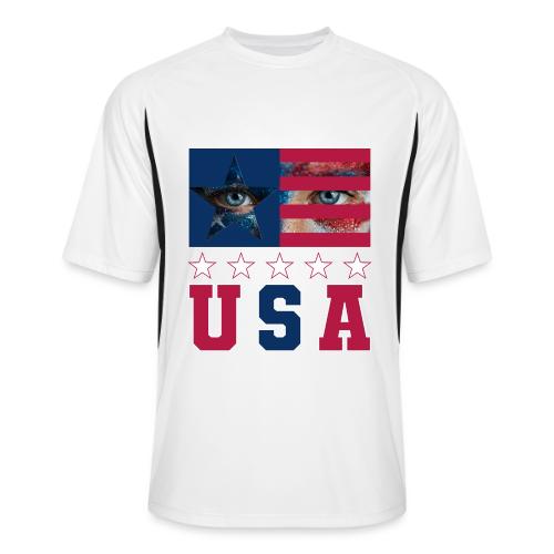Stars and Vision USA - Men’s Cooling Performance Color Blocked Jersey