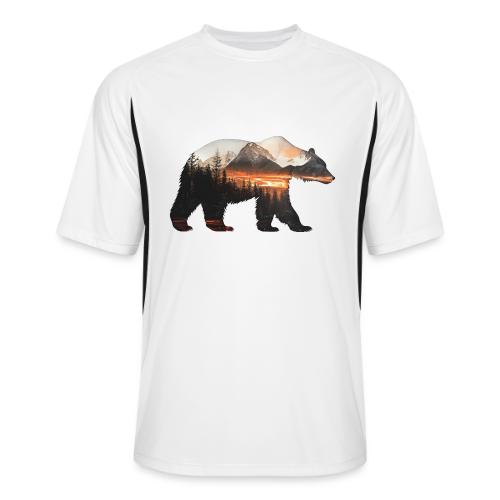 Canada Bear: fiery tones - Men’s Cooling Performance Color Blocked Jersey