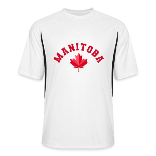 Manitoba with maple leaf - Men’s Cooling Performance Color Blocked Jersey