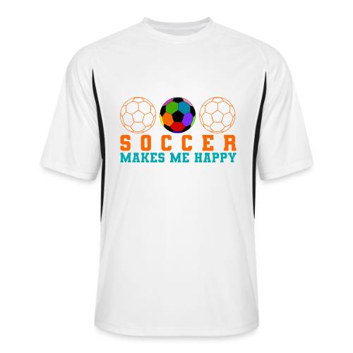 Soccer Makes Me Happy - Men’s Cooling Performance Color Blocked Jersey