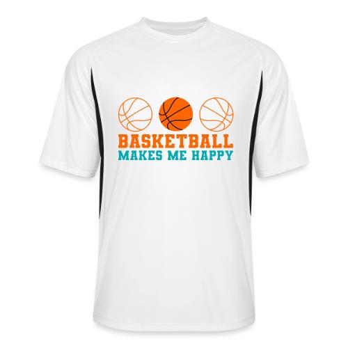 Basketball makes me happy - Men’s Cooling Performance Color Blocked Jersey