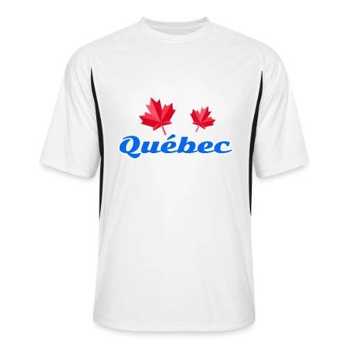 Québec with two red maple leaves - Men’s Cooling Performance Color Blocked Jersey