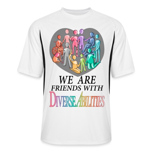 We Are Friends With DiverseAbilities - Men’s Cooling Performance Color Blocked Jersey