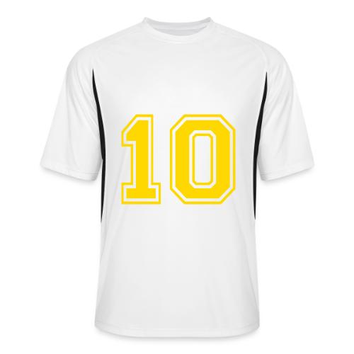 Number 10 in a classic athletic collegiate font - Men’s Cooling Performance Color Blocked Jersey