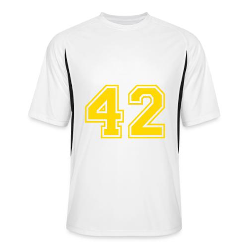Number 42 in a classic athletic collegiate font - Men’s Cooling Performance Color Blocked Jersey