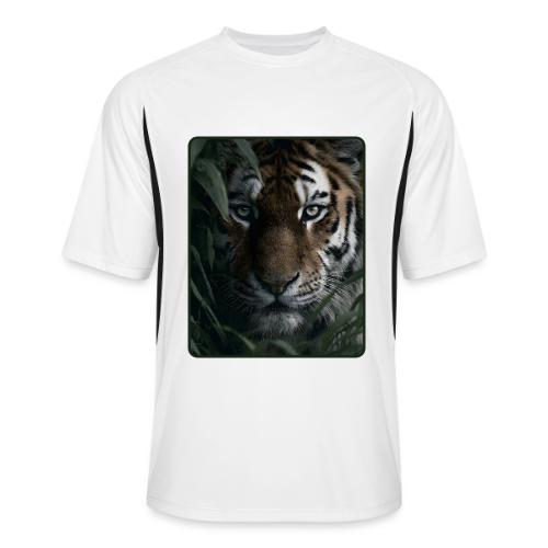 Tiger Jungle Eyes Wildlife Design - Men’s Cooling Performance Color Blocked Jersey