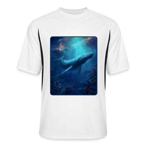 Humpback Whale Ocean Reef Design - Men’s Cooling Performance Color Blocked Jersey
