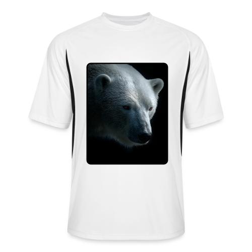 Polar Bear Close-Up Wildlife Design - Men’s Cooling Performance Color Blocked Jersey