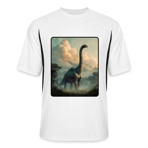 Brachiosaurus Prehistoric Scene Design - Men’s Cooling Performance Color Blocked Jersey