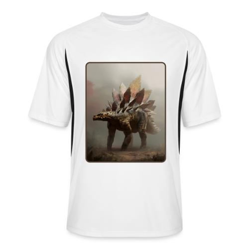 Stegosaurus Misty Forest Design - Men’s Cooling Performance Color Blocked Jersey