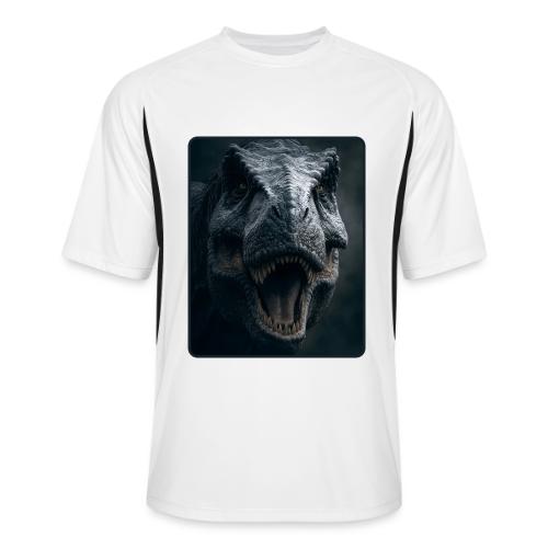 T Rex Cinematic Close-Up Design - Men’s Cooling Performance Color Blocked Jersey