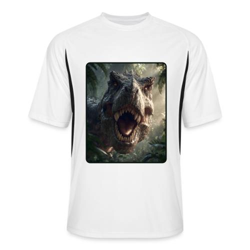 T Rex Jungle Roar Design - Men’s Cooling Performance Color Blocked Jersey