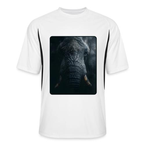 Shadow Elephant Intense Eyes Design - Men’s Cooling Performance Color Blocked Jersey