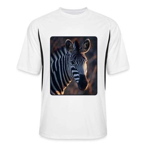 Majestic Zebra Sunset Portrait Design - Men’s Cooling Performance Color Blocked Jersey