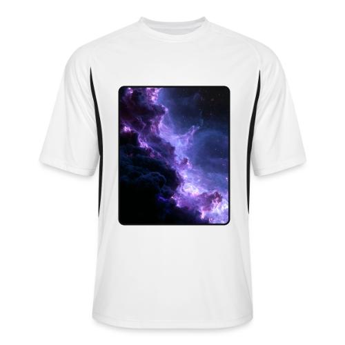 Purple Nebula Space Design - Men’s Cooling Performance Color Blocked Jersey